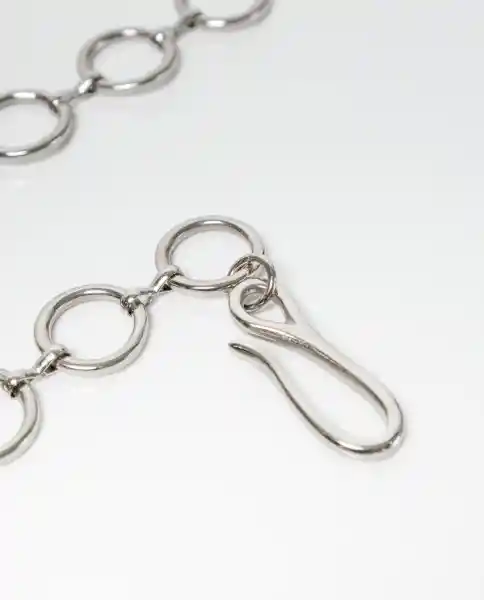 Cinturón Chain Gris Plata Claro Talla M Chevignon