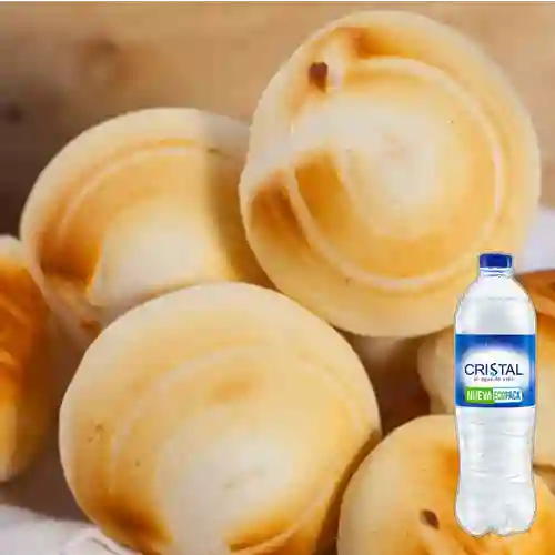 Combo Pandebono Grande + Cristal Sin Gas 600 ml