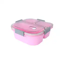 Contenedor Comida 3 Compartimentos Morado 1200 mL Serie Miniso