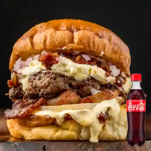 Combo Borondo Burger Máster +Cocacola Orig 400ml