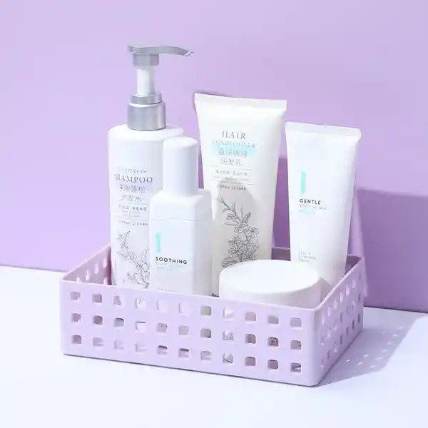 Organizador Plástico Apilable M Serie Púrpura Miniso