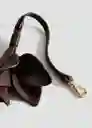 Llavero P Lirio Chocolate Talla 99 Mujer Mango