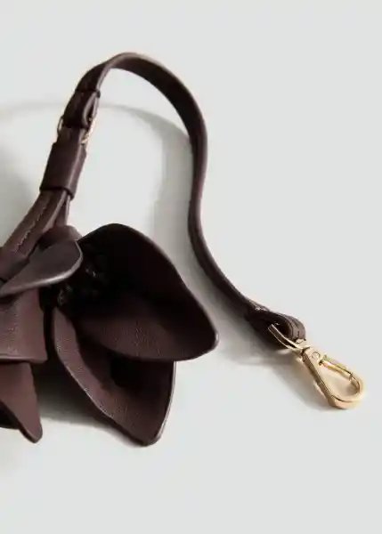Llavero P Lirio Chocolate Talla 99 Mujer Mango