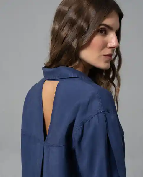 Camisa Mujer Azul Talla S 212G002 Rifle