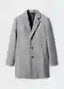Abrigo Hake Gris Claro Vigoré Talla M Hombre Mango