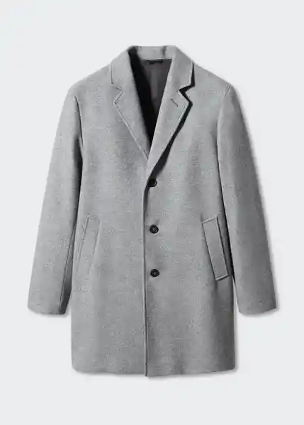 Abrigo Hake Gris Claro Vigoré Talla M Hombre Mango