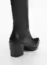 Botas Wysin Negro Talla 38 Mujer Mango