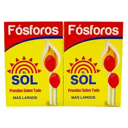 El Sol Fósforos Grandes