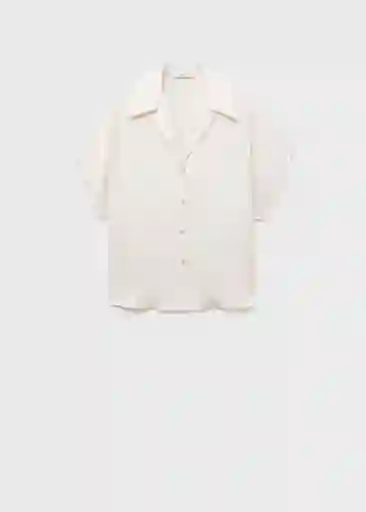 Camisa Sassa Off White Talla XL Mujer Mango