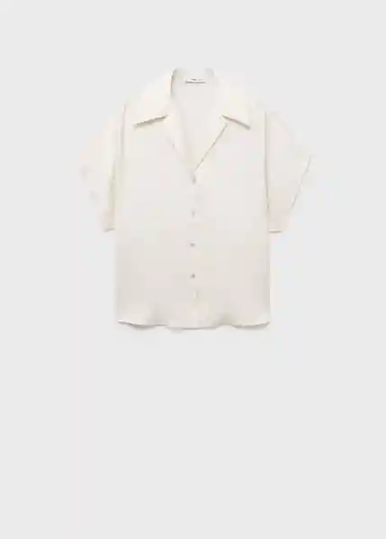 Camisa Sassa Off White Talla XL Mujer Mango