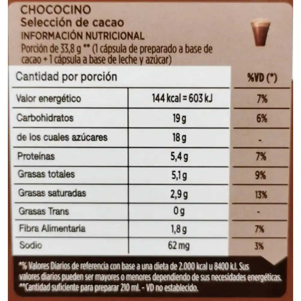 Nescafé Dolce Gusto Café en Cápsulas Chococino 