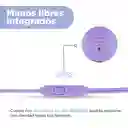 Audífonos Tipo C Micrófono Morado Mod 22E27 Miniso