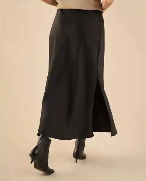Falda Jaguar Negro Ultraoscuro Talla L 442G101 Esprit