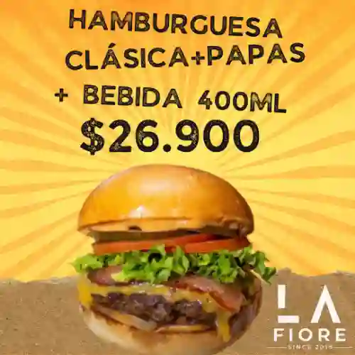 Combo Hamburguesa Clásica X1