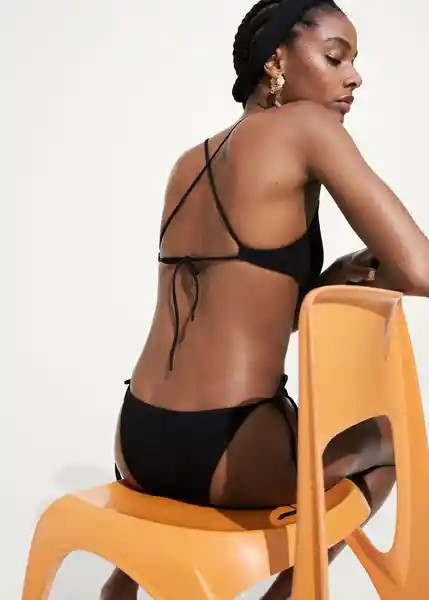 Braga Simos Negro Talla M Mujer Mango