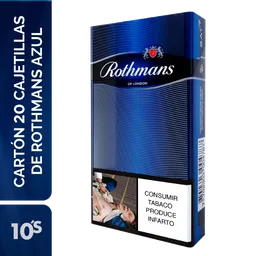 Rothmans Cigarrillo Carton Deazul X 10
