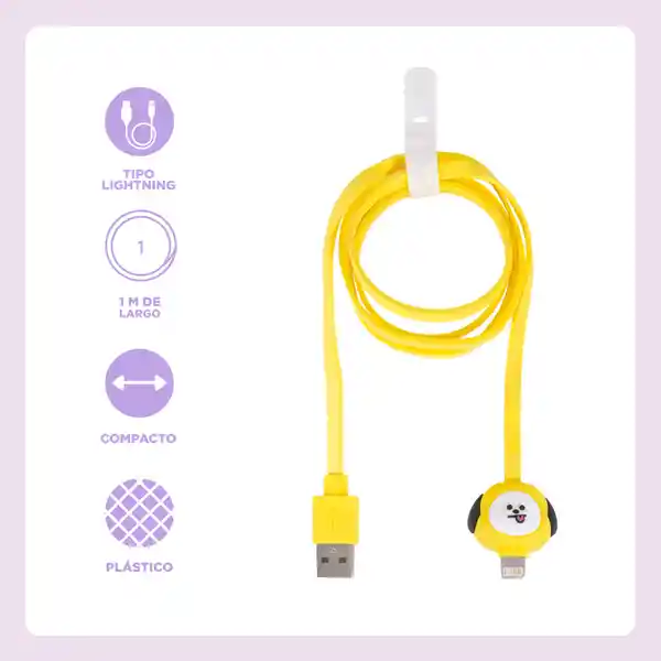 Cable de Carga y Datos 8Pin Serie Bt21 Chimmy Miniso