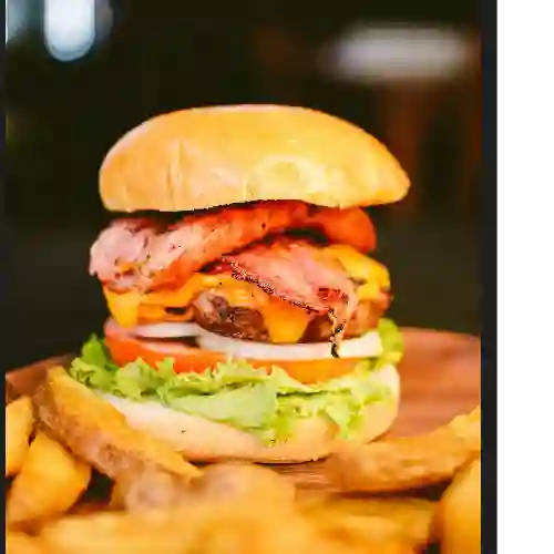 Hamburguesa Mixta Res y Chorizo