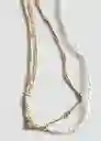 Collar Adelaida Oro Talla 99 Mujer Mango
