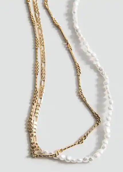 Collar Adelaida Oro Talla 99 Mujer Mango
