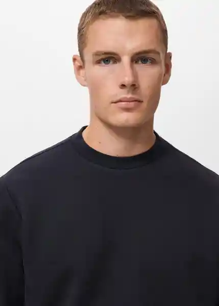 Buzo Sudadera Nola Navy Talla L Hombre Mango