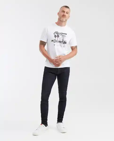Camiseta Motel Graphic Masculino Blanco 0 Claro T L Chevignon