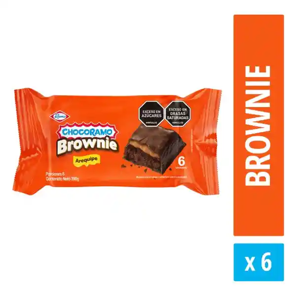 Chocoramo Brownie Arequipe 390 g x6Und