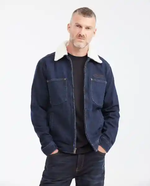 Chaqueta Con Cierre Azul Clásico Oscuro Talla M Chevignon