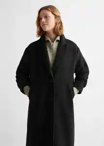 Abrigo Parisino Negro Talla 21 Teen Niñas Mango