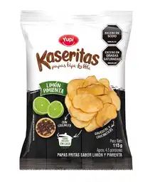 Yupi Snack de Papas Kaseritas Tipo Kettle Sabor Limón Pimienta