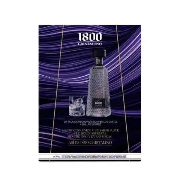 1800 Cristalino Tequila Añejo + Vaso