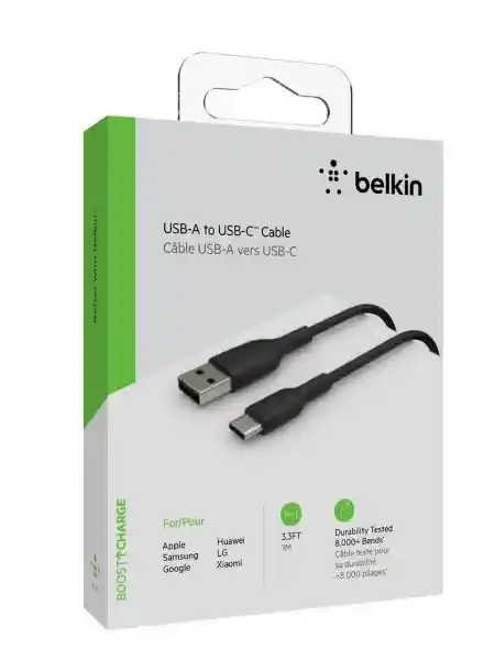 Belkin Cable USB a Tipo C Negro