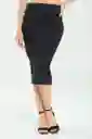 Falda Lapiz Color Negro Talla 8 Ragged