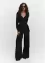 Jersey Lombia Negro Talla M Mujer Mango
