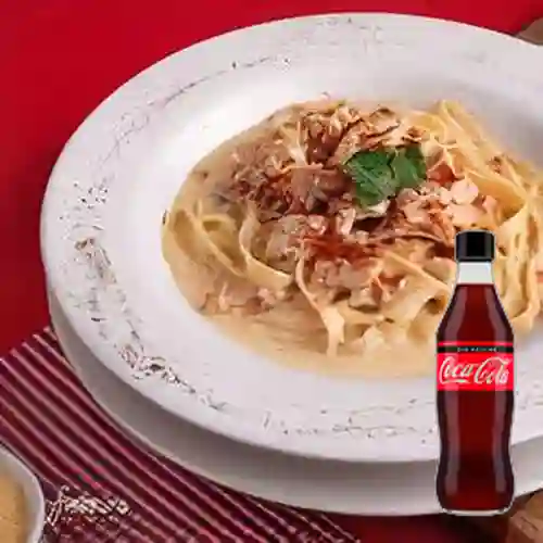 Combo Carbonara c/ Pollo +Cocacola S/az 350ml