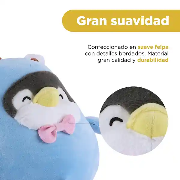 Peluche Mini Pen Pen Mariposa Serie Mini Family Azul Miniso