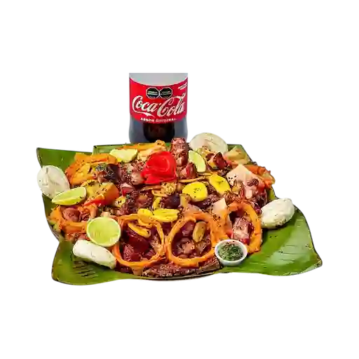 Super picada para 4 personas con gaseosa