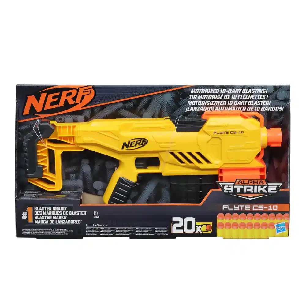 Nerf Lanzador Motorizado Alpha Strike Flyte Cs10