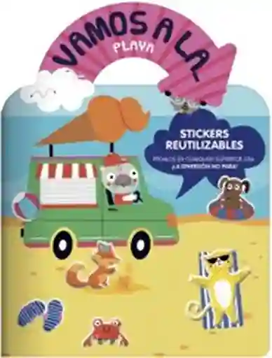 Libro Infantil la Playa Con Stickers