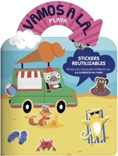 Libro Infantil la Playa Con Stickers