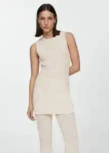 Pantalón Nicole Piedra Talla M Mujer Mango