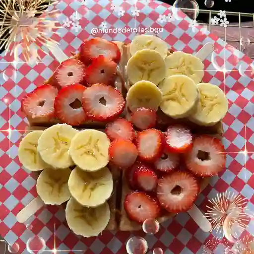 Wafle de fruta