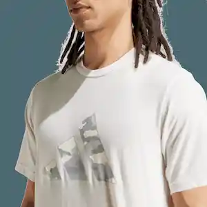 Adidas Camiseta Camo Big Logo Hombre Blanco Talla L Ref: IW8489