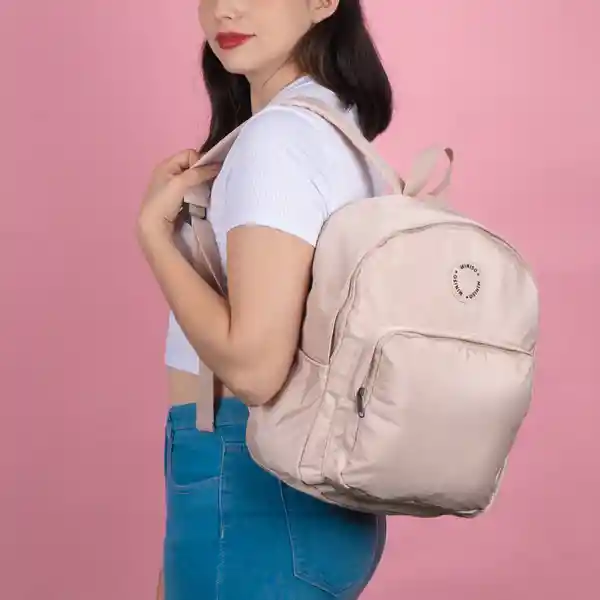 Mochila de Moda Youth With You Beige Miniso