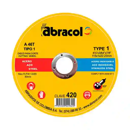 Dewalt Disco Corte Pulidora Tipo 420 4.5'
