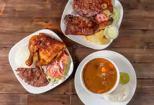 Bandeja con Pollo Asado