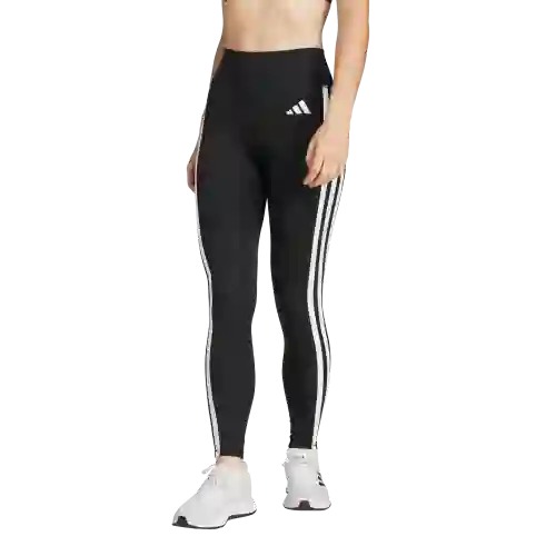 Adidas Licra Opt Ess 3S L Entrenamiento de Mujer Negro Talla S