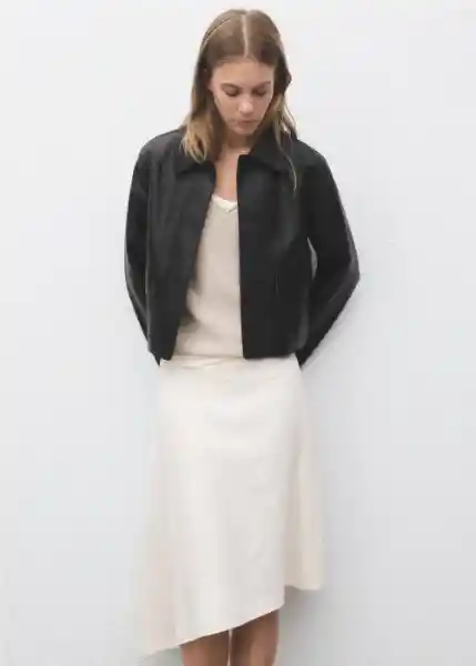 Chaqueta Sabina Negro Talla XS Mujer Mango