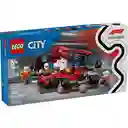 Set Construcción Parada Boxes de F1 y Equipo de Mecánicos Lego