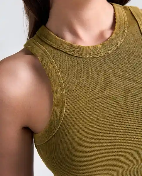 Camiseta Mujer Verde Talla S 609G015_VER180627 Americanino